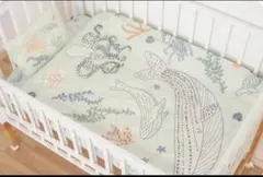 ニトリ ベビー手縫い刺繍寝具5点セット 開封のみ未使用のサムネイル
