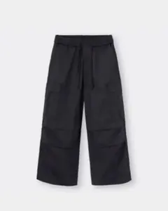 GU スーパーワイドカーゴパンツ XLサイズ ブラック