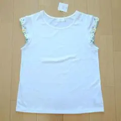 RD ルージュディアマン 花柄刺繍カットソー ホワイト 38のサムネイル