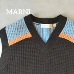 MARNI ニットベスト Mサイズ ダークブラウン