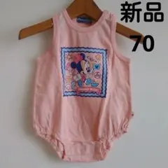 新品Disney Baby ミニーマウスロンパース ピンク