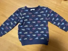 kladskap車プリント ネイビー トレーナー