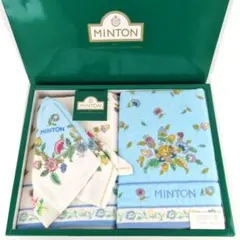 369【未使用】MINTON ミントン フェイスタオル＆タオルチーフセットのサムネイル