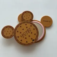 ミッキーマウス クッキー型 コンパクトミラー
