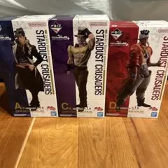 一番くじ ジョジョの奇妙な冒険　3部　3体セット アブドゥル　承太郎　ジョセフ