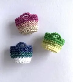 ミニチュア　かぎ針編み　ハンドバッグセット