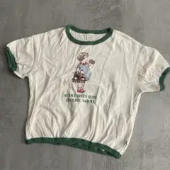 futafuta アンティークプリント半袖Tシャツ 110 グリーンのサムネイル