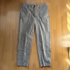 GU ストライプ スラックス パンツ M
