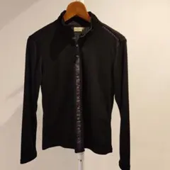 TRUSSARDI GOLF 長袖ポロシャツ 40サイズ 黒