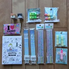 文房具セット　鉛筆　消しゴム　PEANUTS　スヌーピー