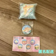 シナモロール カプチーノ　クッションチャーム 缶バッチ　くら寿司