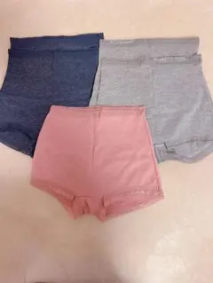 レース付き一分丈ショーツ Mサイズ 5枚セット
