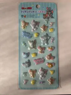 ぷくぷくシール　トムとジェリー　D柄