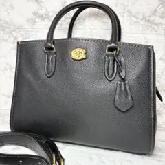 【極美品】コーチ キャリーオール 28 2way ハンドバッグ　ショルダー南京錠