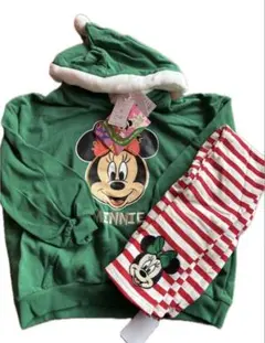 ミニーマウス フード付きパーカーセット　130