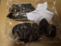 ぬいぐるみ着せ替え服セット 黒白　20cm