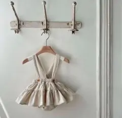 monbebe モンベベ　サス付きロンパーススカート　カンカンブルマスカート　S