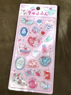 正規品　きゅるるんシール　メルシー　立体シール