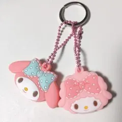 未使用　サンリオ マイメロ ピアノ 鍵カバー キーカバー 2個セット ピンク