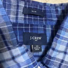ジェイクルー J.CREW 麻 チェック柄 ロング丈 リネンシャツ