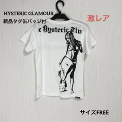 新品タグ付 HYSTERIC TIMES LOGO HYS GIRLプリントT-