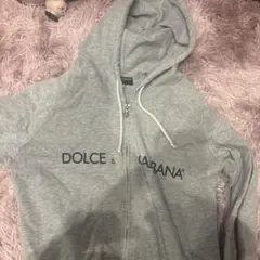 DOLCE & GABBANA Basic ジップアップパーカー グレーのサムネイル