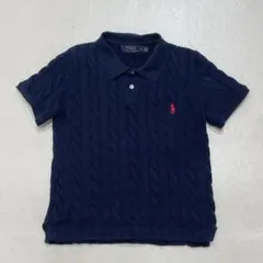 POLO RALPH LAUREN ケーブルニットポロ セーター 半袖