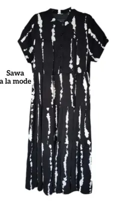 【値下げ】Sawa a la mode サワアラモード ティアード半袖ワンピースのサムネイル
