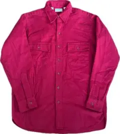 L.L.Bean 赤 シャモアクロスシャツ　USA製