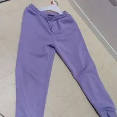 薄紫 スウェットパンツ