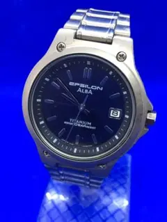 腕時計 稼働　セイコー　アルバ　イプシロン　ソーラー　チタニウム
