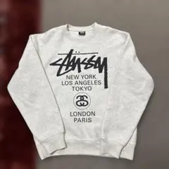 Stüssy World Tour スウェット グレー Lサイズ