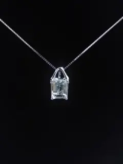 天然石ペンダント 白水晶 高透明 遊色綺麗 10*8mm SV925刻印 - メルカリ
