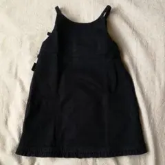 お値下しました☆a.v.v ワンピース　ジャンパースカート　黒　80㎝のサムネイル