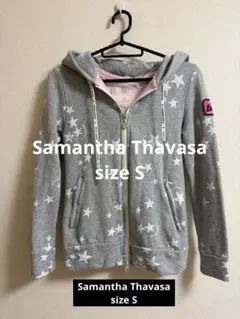 Samantha Thavasa 星柄フード付きジャケット サイズS グレーのサムネイル