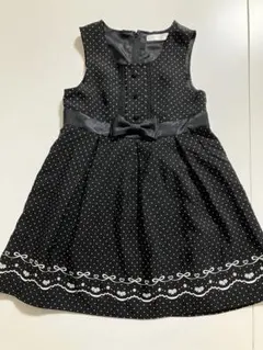 黒ワンピース【120】poupeenne