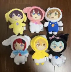 すとぷり サンリオキャラクターズ ぬいぐるみ マスコット 6種セットのサムネイル