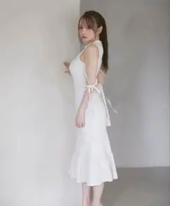 アンドマリー andmary Clarice long dress ホワイト - メルカリ