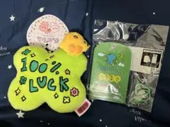 チェゴシム よつばパスケース お守りミラーグリーン