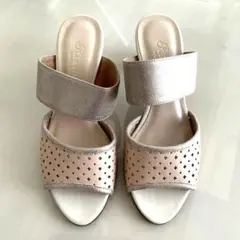 リズラフィーネ　ミュール 約7cmヒール　本革　Mode et Jacomo