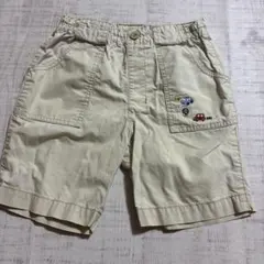 ベージュ刺繍ショートパンツ