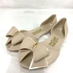 Salvatore Ferragamo フェラガモ リボン フラットサンダル