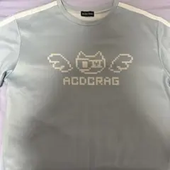 ACDCRAG Tシャツ ドットネコTシャツ パステルブルー 水色のサムネイル