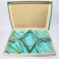 曽我ガラス　ひらめ小鉢5皿セット