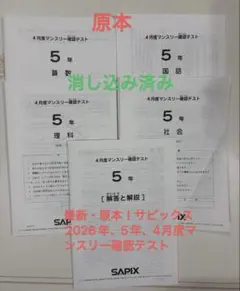 2026年最新】sapix 4年 テストの人気アイテム - メルカリ