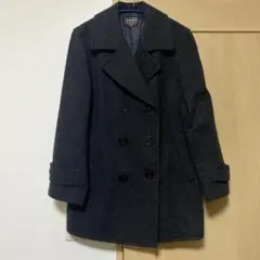 【16日まで】ダークグレー スクールコート　イカリデザインボタン