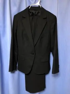 【美品】③レディース スーツ ジャケット パンツ 黒 suit company
