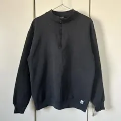 90s Discus athletic ハーフジップ スウェット USA製 墨黒