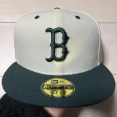 ニューエラ 59FIFTY キャップ 7 1/2 グリーン ベージュ 即発送