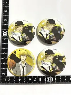 黒バス 10周年 namco プライズ缶バッジ 花束 黄瀬涼太 5個まとめ売り 黒子のバスケ 黄瀬涼太 10周年 ナムコリバイバル 花束 缶バッジ - メルカリ